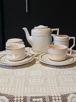 Antik Szakmáry Hollóházi hosszú kávés szett