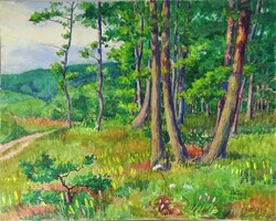 1W602 Pálla Jenő (1883-1958) : Erdőszél 1943