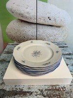 Zsolnay Kék Virágmintás Porcelán Lapostányérok A169