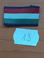 MH NEMZETI SZÍNŰ ZÁSZLÓ SZALAG FELVARRÓS KÉK SZEGÉLY 3,5 X 2 cm 13.
