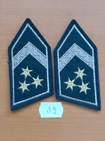 MH FŐTÖRZSZÁSZLÓS RENDFOKOZAT ZUBBONYRA GYAKORLÓ TÉPŐZÁRAS 39.