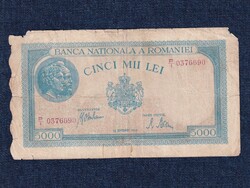 Románia 5000 Lej bankjegy 1943