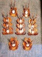 13 DB ŐZ BAK TRÓFEA FARAGOTT FATÁBLÁN, AGANCS