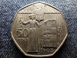 Anglia Szufrazsett mozgalom 50 Penny 2003