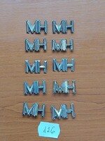 10 DB 5 PÁR MH BETŰJEL SORÁLLOMÁNYÚ VÁLL-LAPRA 126.