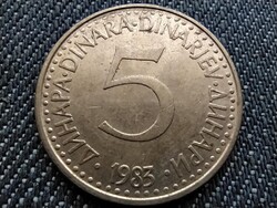 Jugoszlávia 5 Dínár 1983