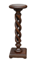 Csavart oszlopos antik fa posztamens