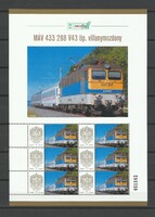 233/1   Személyes bélyeg Magyarország  MÁV 433 288 V-43 típusú Villanymozdony