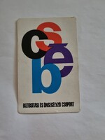 Állami Biztosító CSÉB Biztosítási és Önsegélyező Csoport 1975. évi kártyanaptár