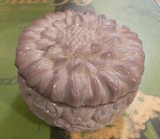 Kurt Schlevogt cseh malachit üveg bonbonier