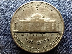 USA Jefferson háborús nikkel 5 Cent 1945 S