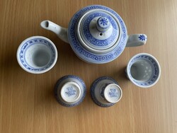 Szakés készlet Kínai porcelán kék 4 személyes