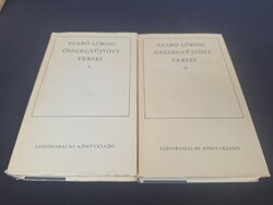 Szabó ​Lőrinc összegyűjtött versei I - II. 800.-Ft