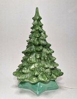 Vintage kerámia karácsonyfa lámpa, jelzett