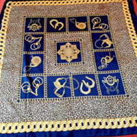 Chanel stilusú, lovas, olasz selyemkendő ( nagy)