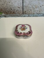 PM Német Virágmintás Fedeles Porcelán Bonbonier A169