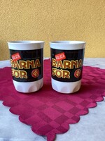 Zsolnay porcelán barna sörös pohár.