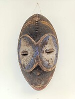 Afrikai maszk antik Lulua népcsoport Kongó K8 217 2286
