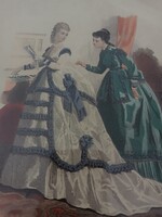 Illusztráció Des Dames Pàrizsi divat stílus Ingyenes szállítással! festmény