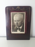 Antik aranyozott empire mahagóni fényképkeret