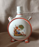 Zsolnay kulacs juhász, szövőszékes