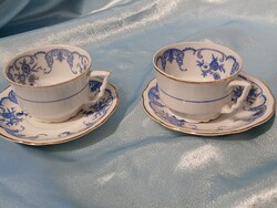 Csodás Antik Zsolnay Manófüles Csészepáros