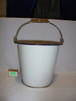 Régi zománcos vödör - Budafok - kisebb méret
