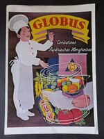 Reklám-platkát: Globus Konzervgyár  - Globus Nyomda 1979