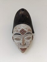 Afrikai maszk patinás fa maszk Punu népcsoport Gabon africká maska D705 902 2216