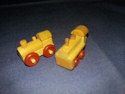 Retro játék KINDER SURPRISE fa vonatok MINDKÉT VERZIÓ egyben a képek a képek szerint