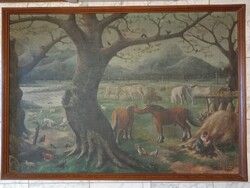 Gajdos János nagyméretű olajfestmény