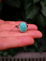 Amazonit köves ezüst gyűrű