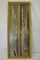 Gádor Emil (1911-1998) - Nappal és éjjel 1973 jelzett festmény, Nagymaros