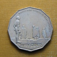 Ausztrália 2005 50 cent - A II. világháború 60 éve véget ért