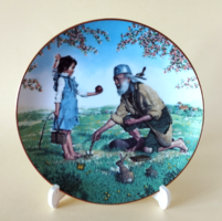 GYŰJTŐI USA-BAN KÉSZŰLT LIMITÁLT KIADÁSÚ PORCELÁN DÍSZTÁNYÉR "AMERIKA NÉPI HŐSÖK"SOROZAT