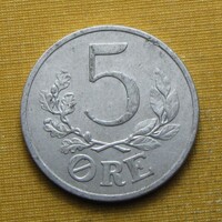 Dánia 1941 5 öre X. Krisztián - német megszállás