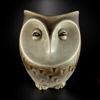 Iparművészeti Csehszlovák kerámia bagoly persely