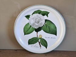 Villeroy&Boch porcelán falitányér, falidísz, virágos