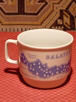 ZSOLNAY PORCELÁN BÖGRE BALATON FELIRATTAL (G26)