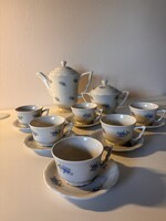 Zsolnay “manófüles” kávés készlet - 6 személyes
