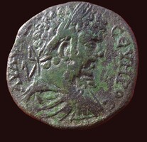 Római SEPTIMIUS SEVERUS provinciális Sestertius Hádész Cerberusszal 25mm/10,95 gr