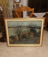 Dobrovits Ferenc Balaton! Képcsarnokos festmény!