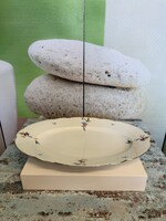 Schaller Antik Német Virágmintás Porcelán Kínáló Tál A173