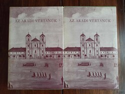 Az aradi vértanúk 1-2. Katona Tamás (szerk.) 1979, Bp., Kner ny.,405+400 oldal+32 oldal képmelléklet