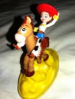 Retro TOY STORY JESSIE lovagol gurulós játék SHELL FIGURA 10 X 15 cm a képek szerint