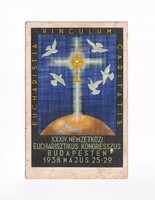 VAL:01 XXXIV. Eucharistikus Kongresszus képeslap "Budapesst 1938"