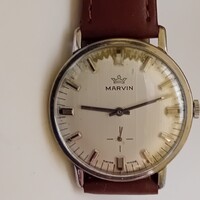 Marvin 525 .szerkezet ,szervizelt , 1965. tok újra krómozott , kis másodperces