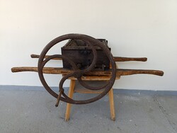 Antik hordozható szőlő prés mezőgazdaság néprajz szüret szerszám 990 9543