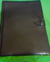 1970.cca CÉGES -MONIMPEX- FEKETE MŰBŐR BEFÚZŐNYELVES IRATTARTÓ -A/4- 32 x24 cm a képek szerint