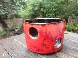 Retro kerámia kaspó / Teamécsestartó _ Mid century